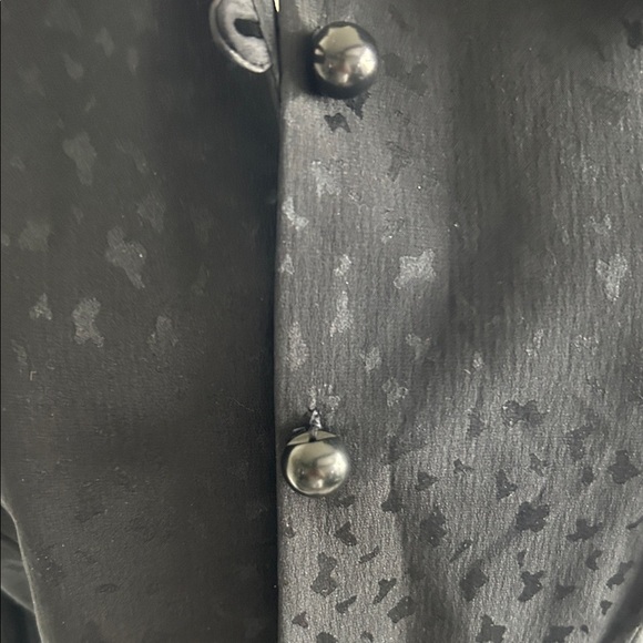 David Hayes Black Silk Women's Blazer with Leopard Print Floral Broach size 8 - Picture 4 of 10